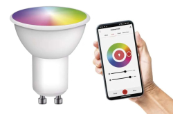 žárovka LED MR16  4,8W, GU10, 400lm, RGB, stmívatelná, WiFi GoSmart 