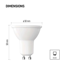 žárovka LED Classic MR16, 3W (32W), GU10, 345lm, 3000K (teplá bílá)
