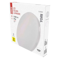 LED svítidlo TORI 36W 3800lm 4000K (neutr.bílá) IP54, kruh 400x53mm