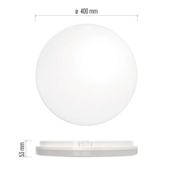 LED svítidlo TORI 36W 3800lm 4000K (neutr.bílá) IP54, kruh 400x53mm