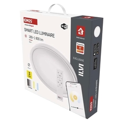 LED sv. ILVI WiFi  kruh 400mm, přis.bílé, 30W, stmív. 180-1800lm, 2700-6500K, IP20 GoSmart