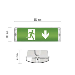 LED nouzové svítidlo NESSI 3W 3h IP65